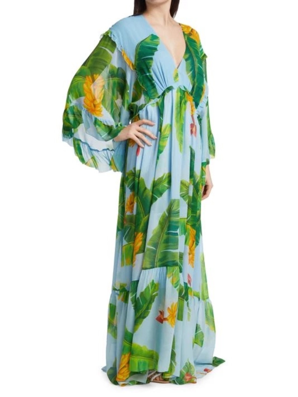 Farm Rio Fresh Bananas Maxi Dress | Size Xs